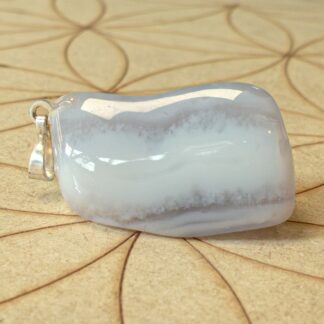Calcédoine Bleue Pendentif