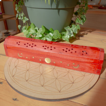 Porte encens fermé en bois – Image 5