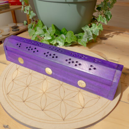 Porte encens fermé en bois – Image 3