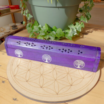 Porte encens fermé en bois – Image 4