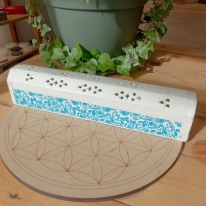 Porte encens fermé en bois – Image 6