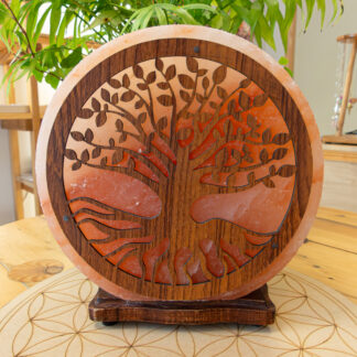 Lampe de Sel ronde arbre de vie