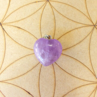 Améthyste pendentif cœur