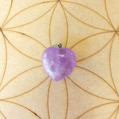 Améthyste pendentif cœur