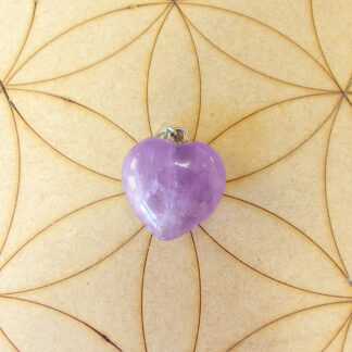 Améthyste pendentif cœur
