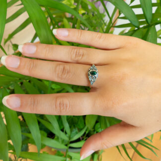 Bague Malachite ovale