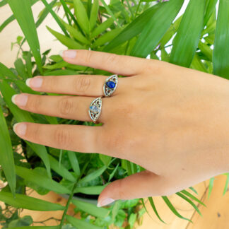 Bague Labradorite ou Lapis Lazuli