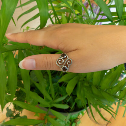 Bague Quartz Fumé