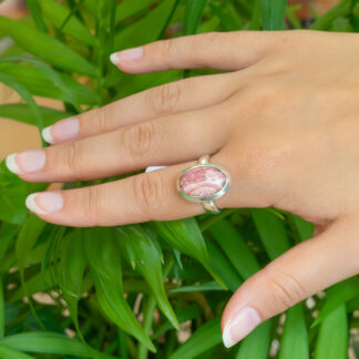 Rhodochrosite bague