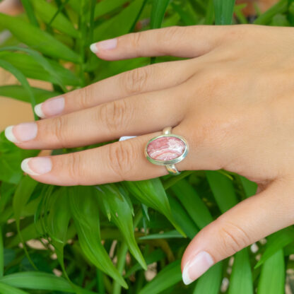 Rhodochrosite bague