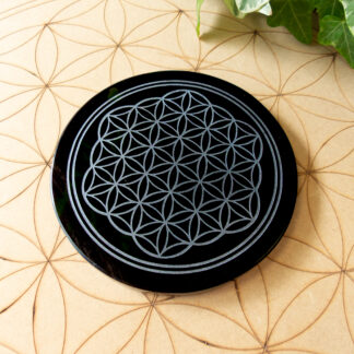 Plaque de rechargement en Obsidienne noire