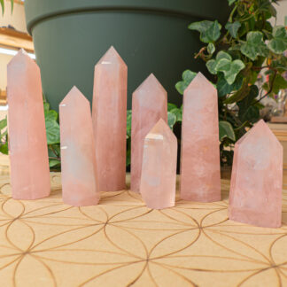 Quartz Rose pointes