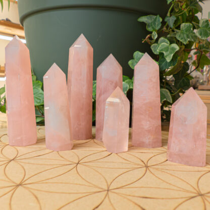 Quartz Rose pointes