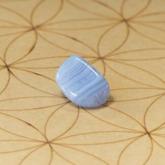 Calcédoine Bleue Pierre Roulée qualité AA