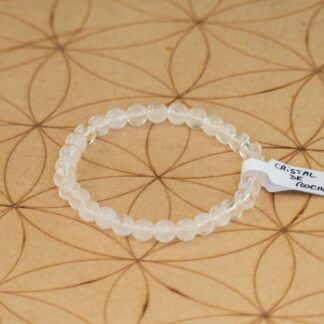 Bracelet Cristal de Roche 6 mm