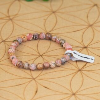 Bracelet Rhodochosite perles 6 mm