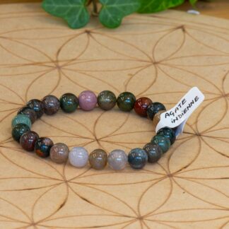 Bracelet Agate Indienne 8 mm