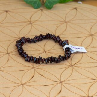 Bracelet baroque Grenat