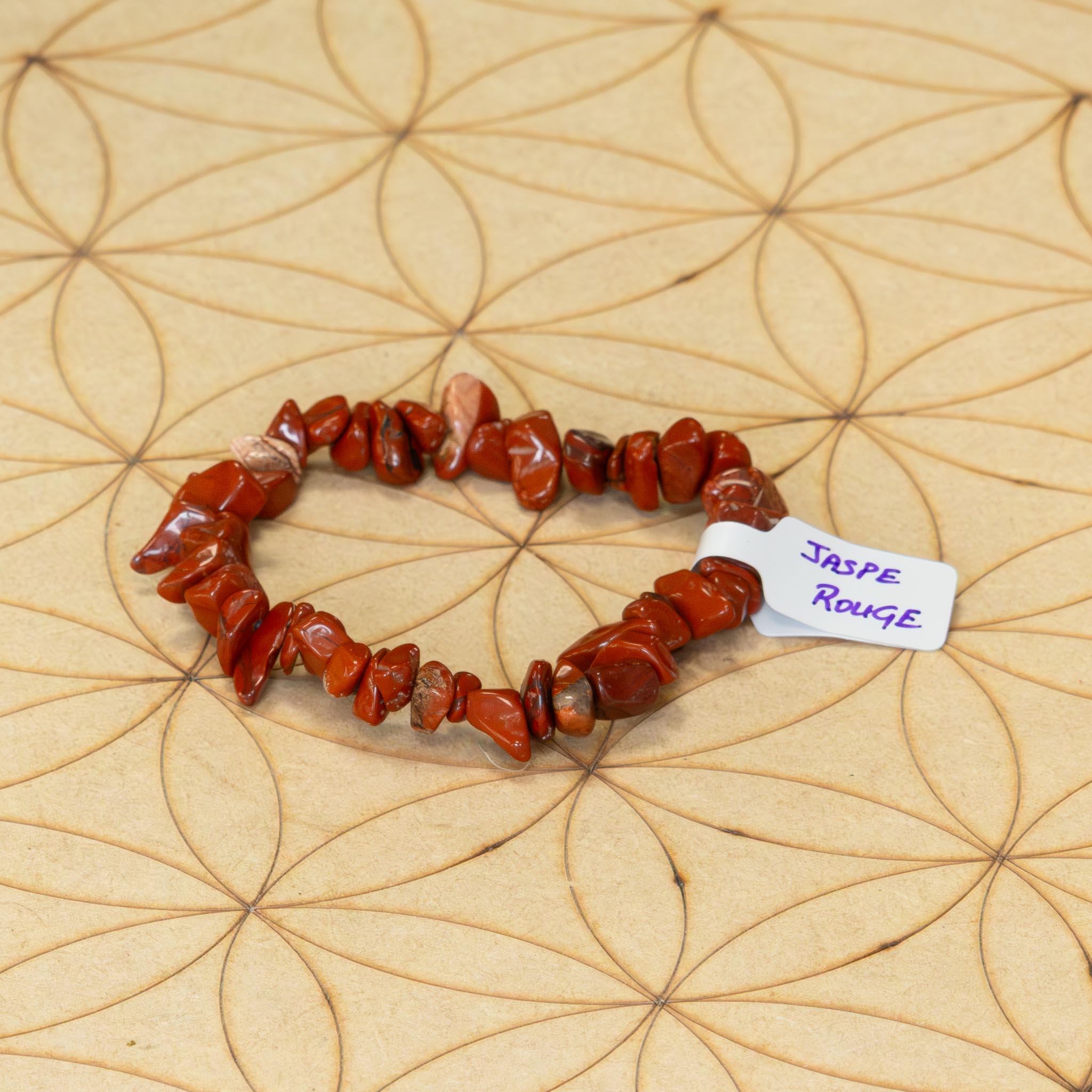 Bracelet baroque Jaspe Rouge