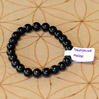 Bracelet Tourmaline Noire 8 mm