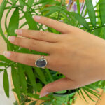 Bague Labradorite ovale