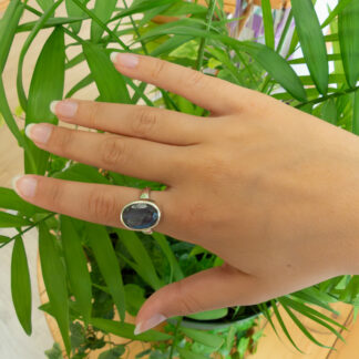 Bague Labradorite ovale