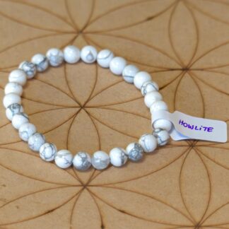 Bracelet Howlite 6 mm