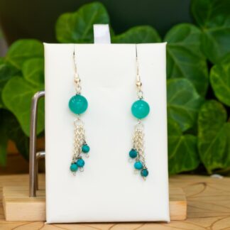Boucles d'oreilles Amazonite/Turquoise