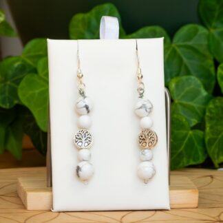 Boucles d'oreilles Howlite