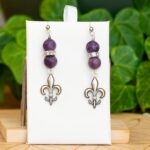 Boucles d'oreilles Lépidolite