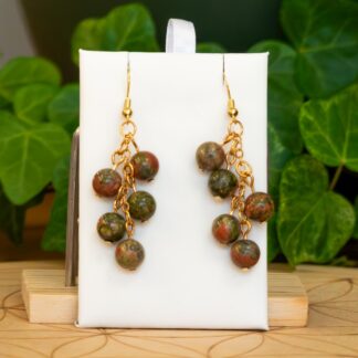 Boucles d'oreilles Unakite #2