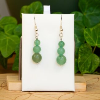 Boucles d'oreilles Aventurine Verte