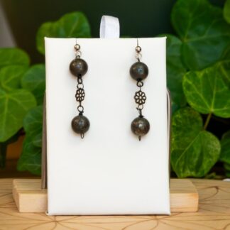 Boucles d'oreilles Pyrite
