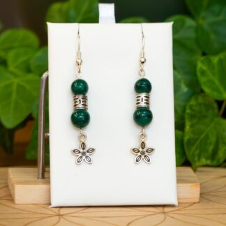 Boucles d'oreilles Malachite