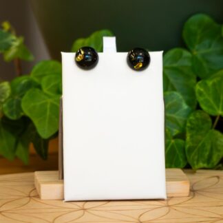 Boucles d'oreilles Ambre verte