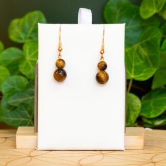 Boucles d'oreilles Œil de Tigre