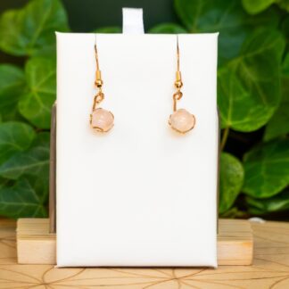 Boucles d'oreilles Quartz Rose #3