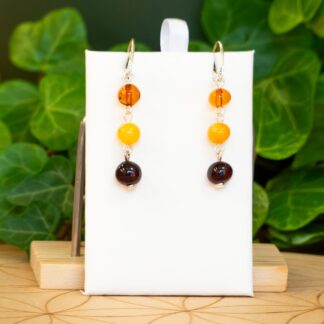 Boucles d'oreilles Ambre 3 couleurs