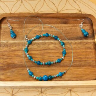 Parure Apatite et Turquoise
