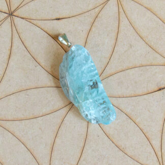 Pendentif Aigue Marine roulée